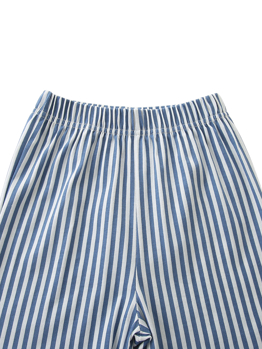 Sailboat Graphic Tee and Striped Shorts Set