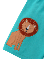 Kids Rocket Tiger Tee and Lion Appliqué Shorts Set