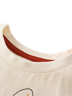Kids Safari Animal Graphic Short Sleeve Cotton Blend T-Shirt