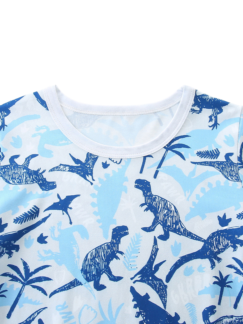 Dinosaur Print Short Sleeve Pajama Set