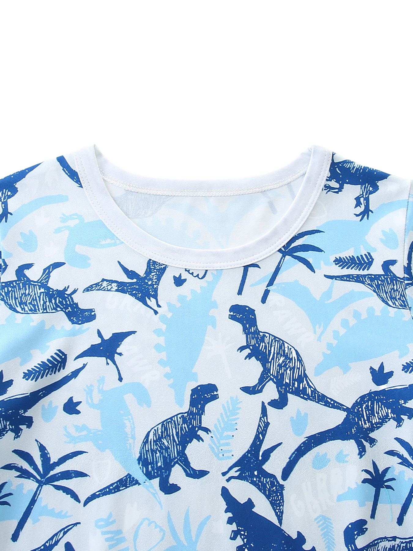 Dinosaur Print Short Sleeve Pajama Set