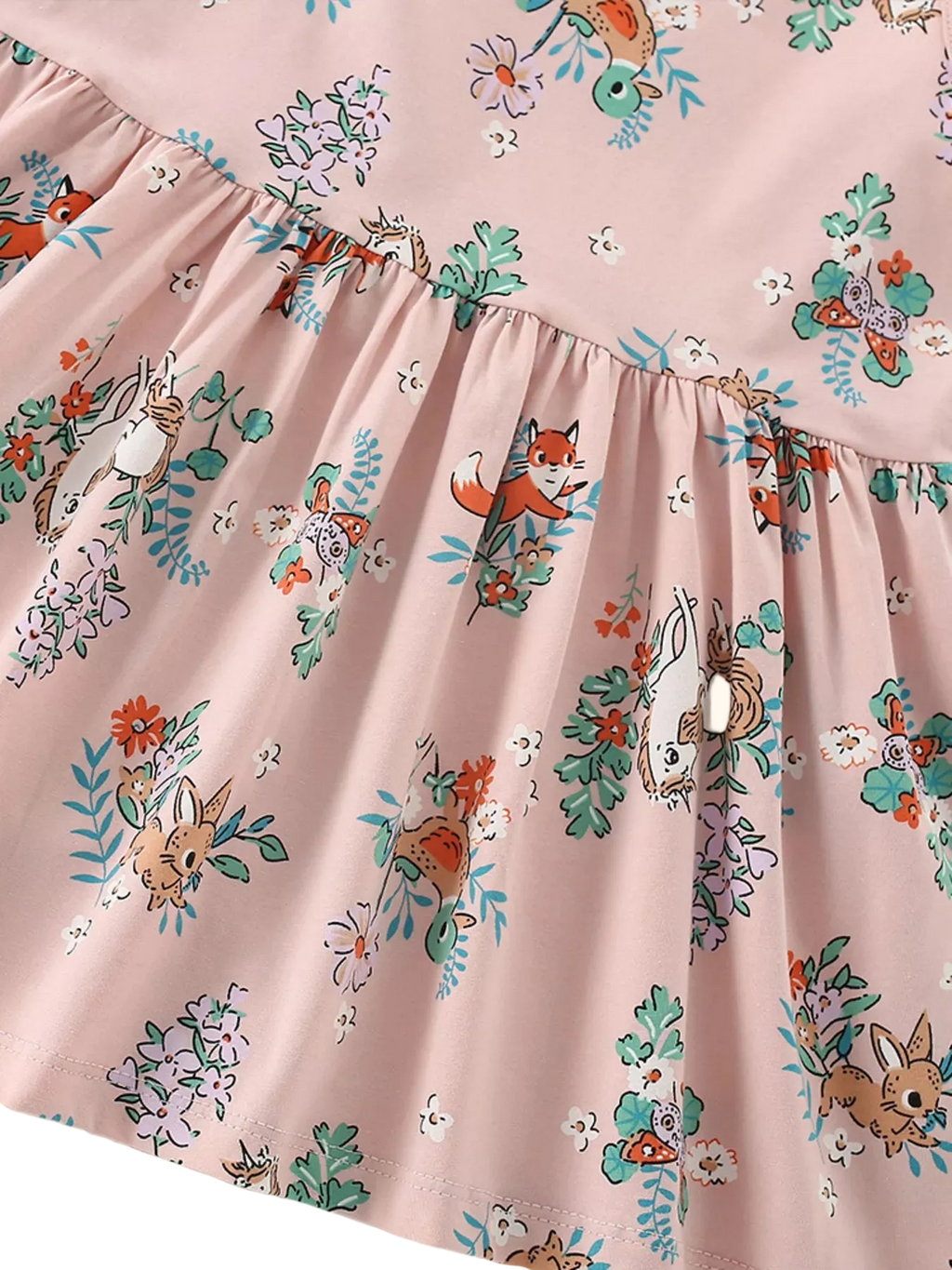 Sleeveless Floral Animal Print Casual Dress