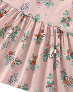 Kids’ Pale Blush Woodland Friends Sleeveless Dress