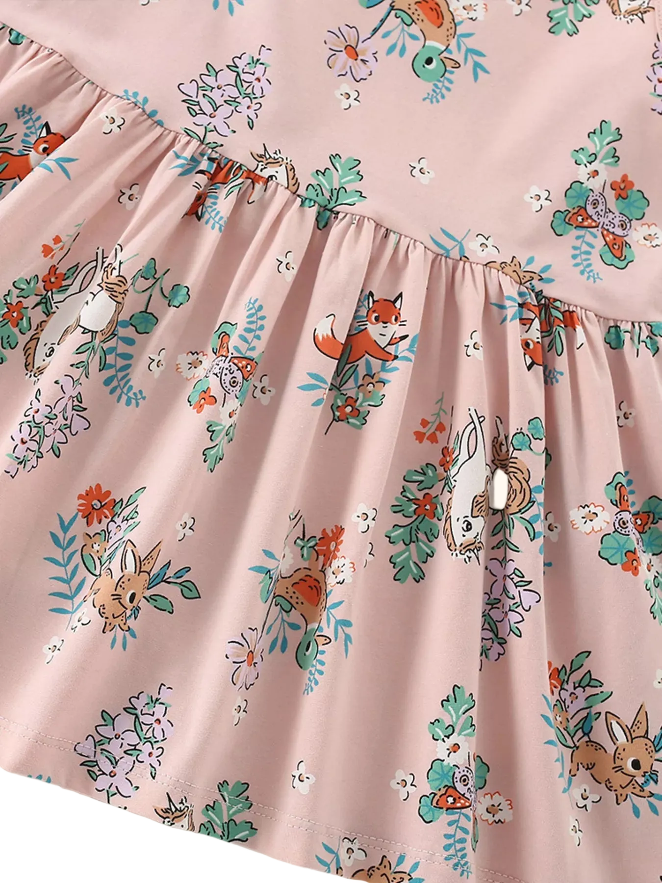 Sleeveless Floral Animal Print Casual Dress
