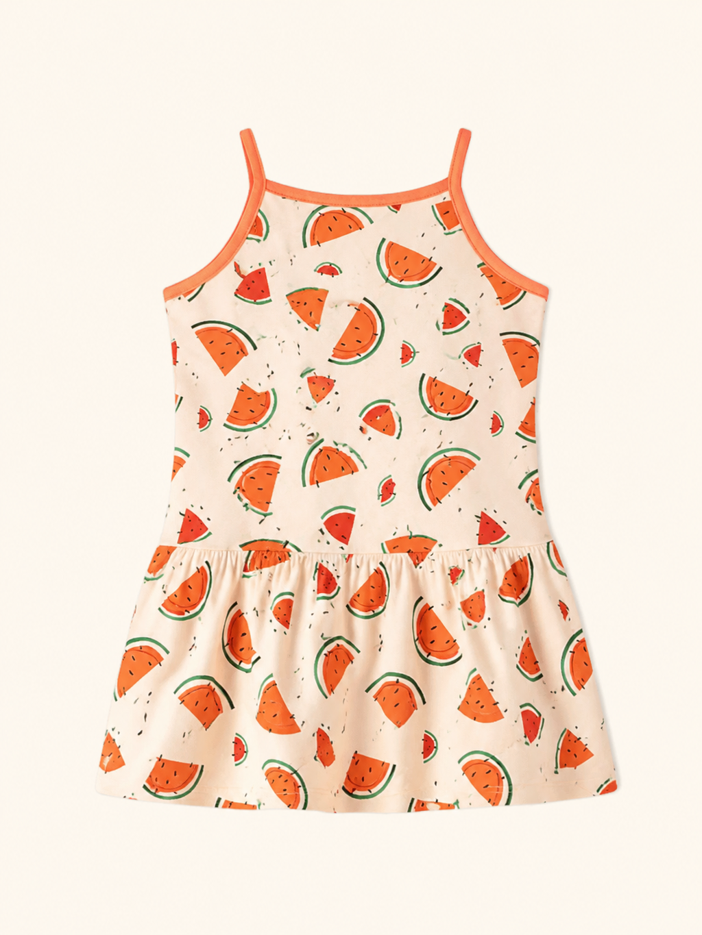 Watermelon Print Sleeveless Sundress