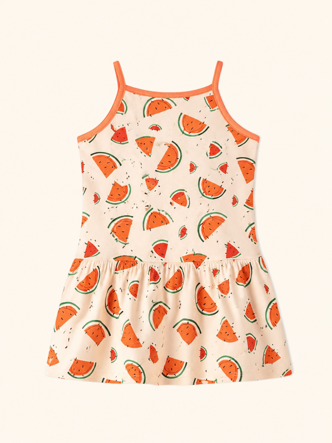 Watermelon Print Sleeveless Sundress