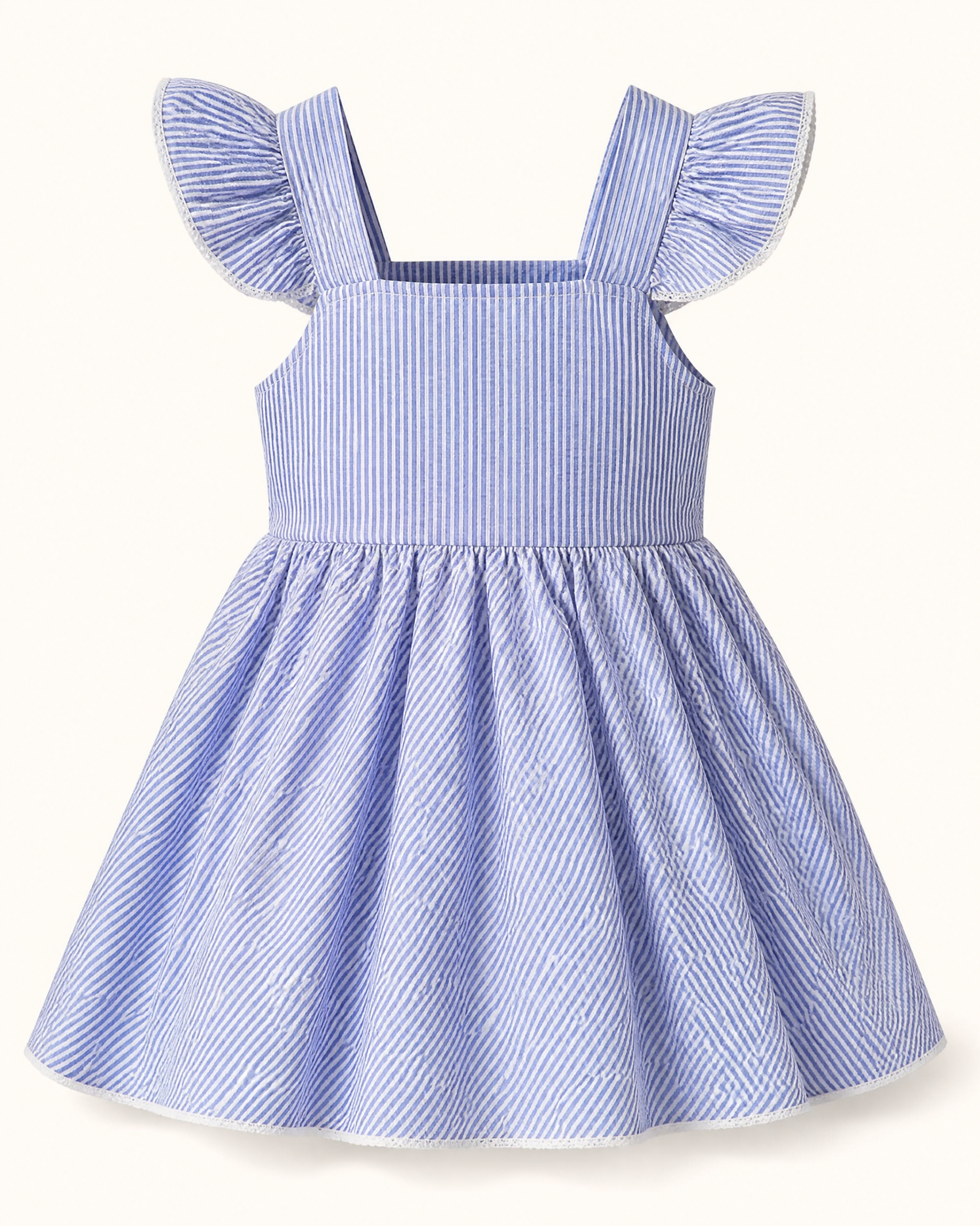 Baby Striped Watermelon Ruffle Sleeve Dress