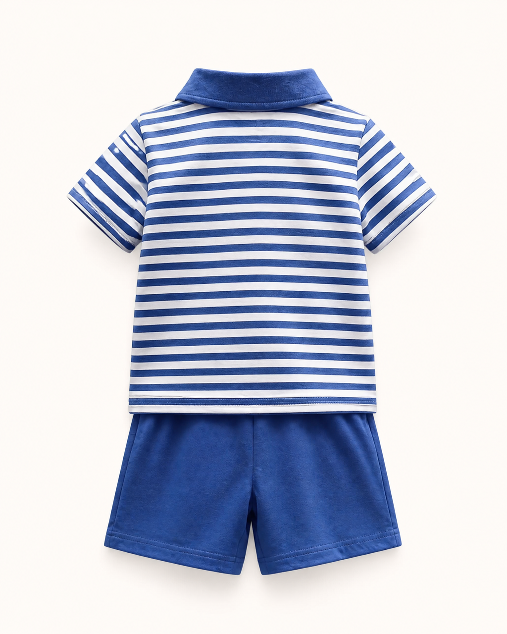 Baby  Patriotic Striped Polo and Shorts Set