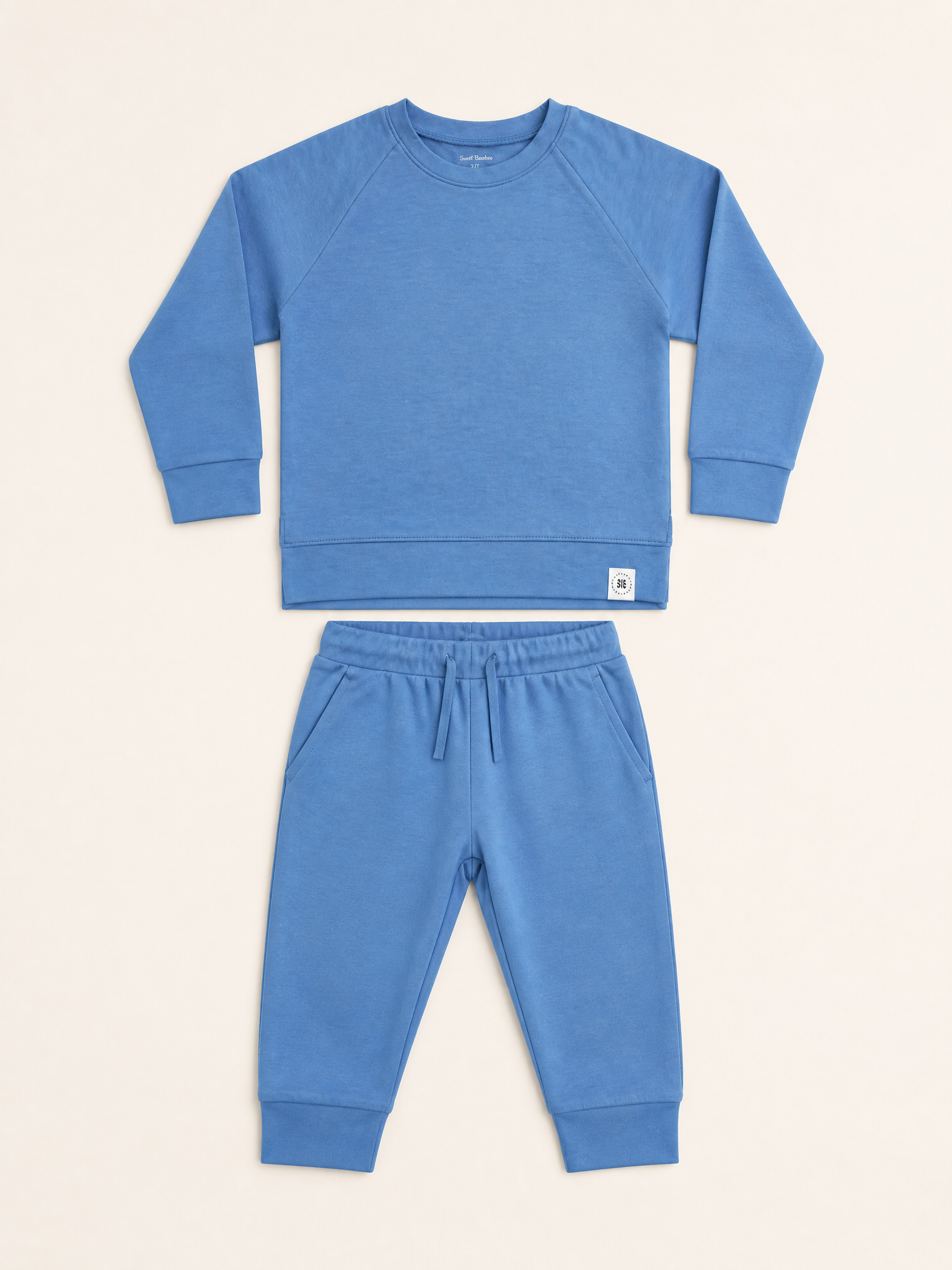 Crew Neck Jogger Set - Sailor Blue
