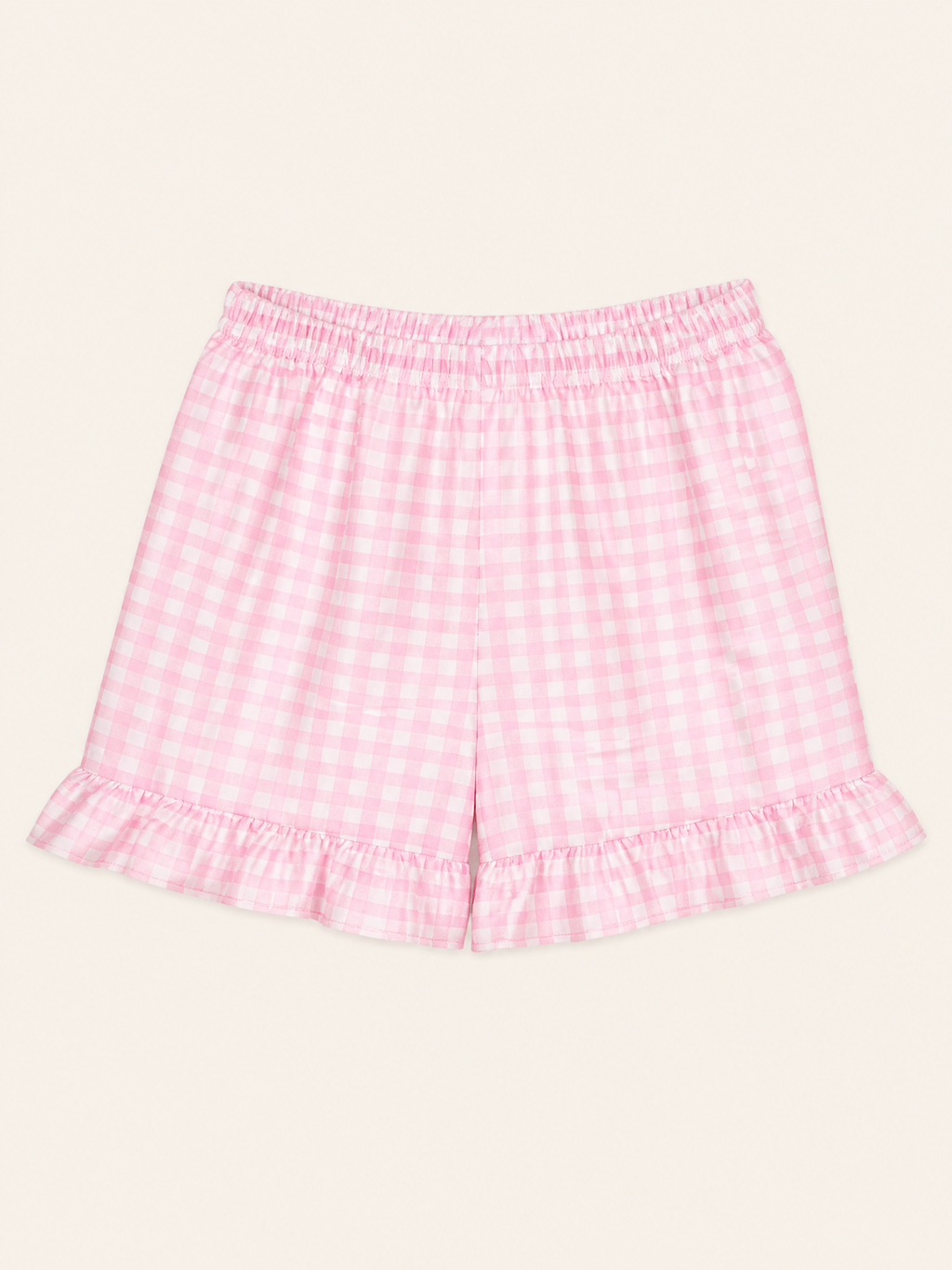 Baby Floral Tie-Strap Dress and Gingham Ruffle Shorts Set