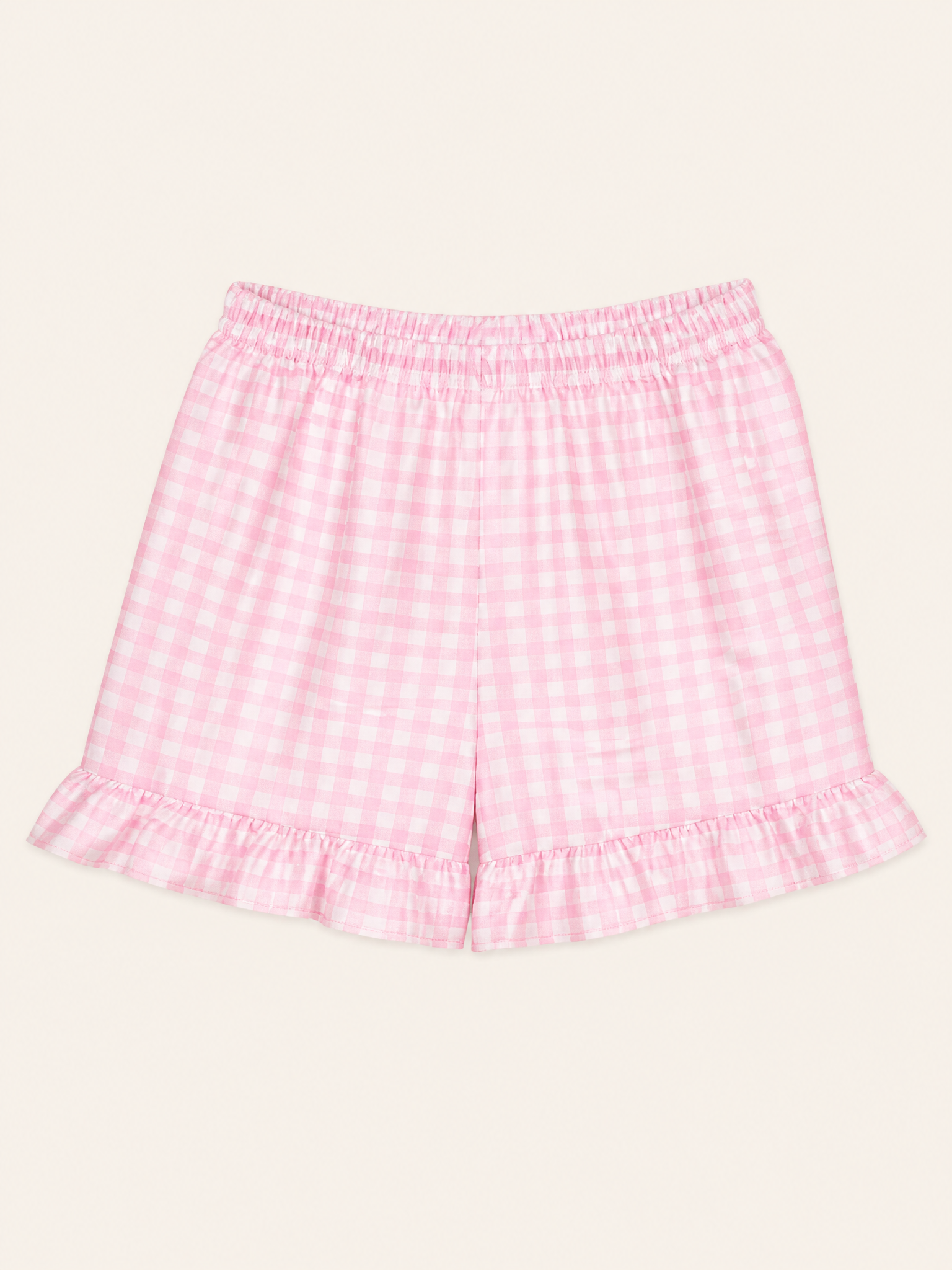Baby Floral Tie-Strap Dress and Gingham Ruffle Shorts Set