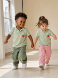 Sage Green Apple Polo Golf Shirt