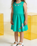Kids Fairy Garden Embroidered Sleeveless Dress