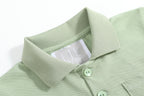 Sage Green Apple Polo Golf Shirt